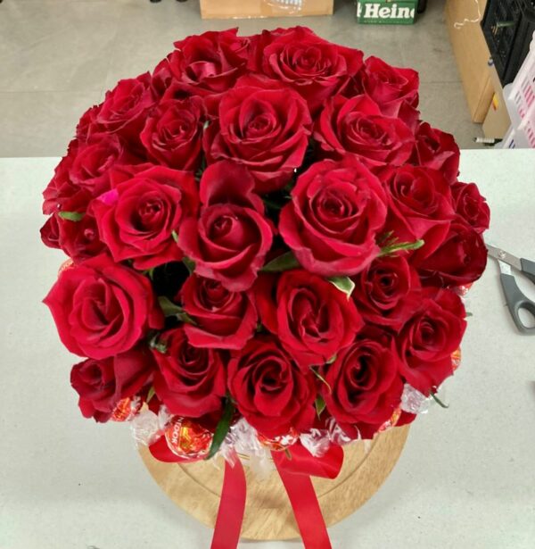 60 Red Roses Recklessly Red - Bloomly